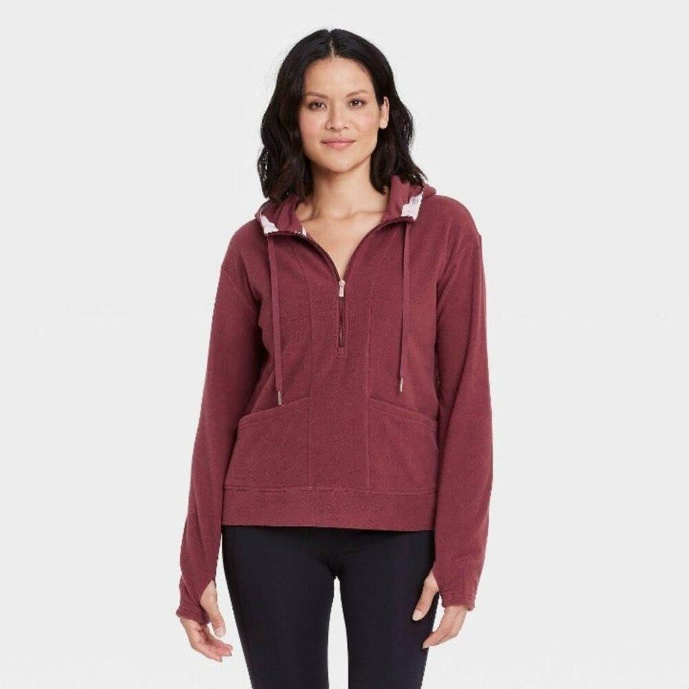 MICROFLEECE PULLOVER SWEATSHIRT hoodie NWT M